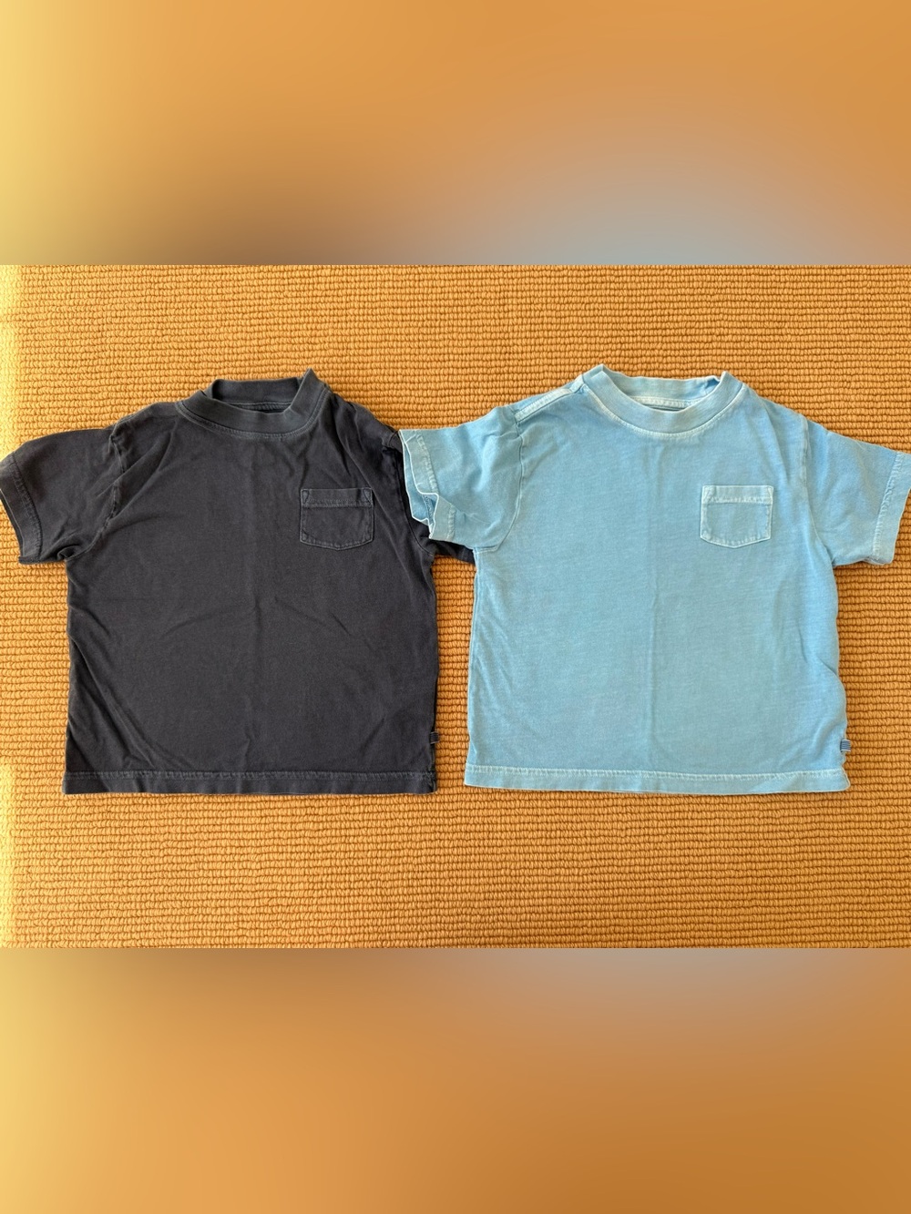 Crewcuts Short-Sleeve Pocket Tees — Navy & Light Blue